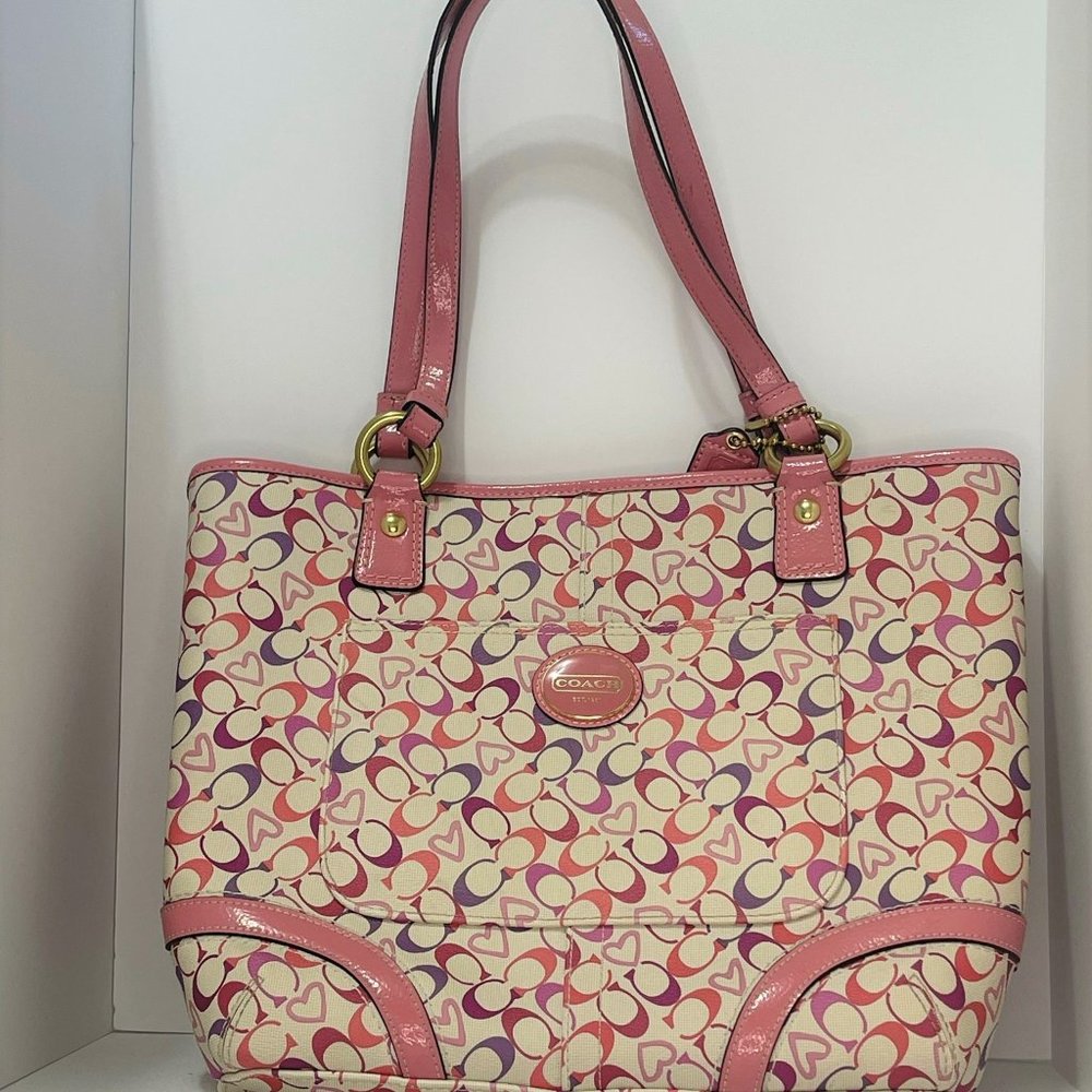 Coach - Heritage Bias Heart Tote - Style F18426....CUTE, CUTE, CUTE!!!